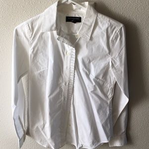 Classic white button down with front detailing